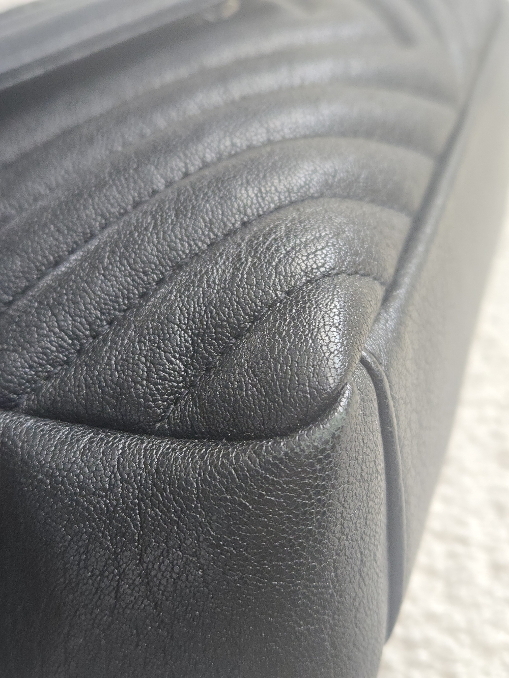 SAINT LAURENT YSL COLLEGE Bag – Black Quilted Leather 🖤 - Picture 13 of 17